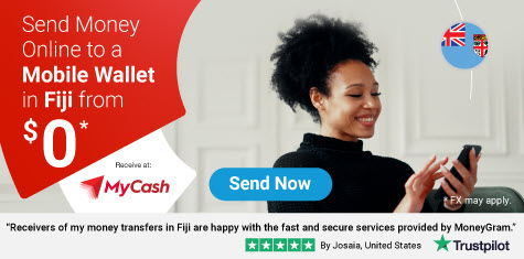 NEW! Send an Online Money Transfer to a Mobile Wallet in Fiji from $0*