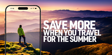 Save more when you travel for the summer