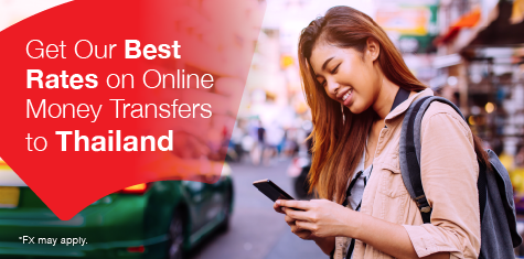 Get Our Best Rates on Online Money Transfers to Thailand