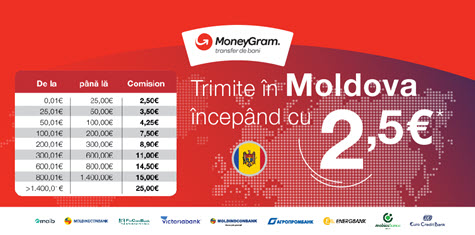 Trimite Bani in Moldova