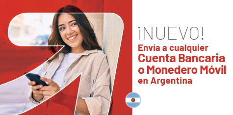 ¡NUEVO! Envía Transferencias de Dinero a cualquier Cuenta Bancaria o Monedero Móvil en Argentina