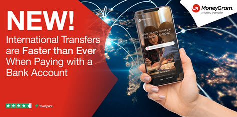 NEW! International Transfers are Faster than Ever When Paying with a Bank Account
